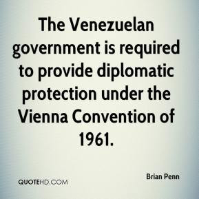 The Venezuelan government is required to provide diplomatic protection ...