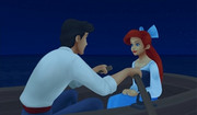 Ariel in her human form with Prince Eric.