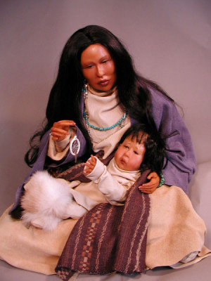 Native American Mother and Child