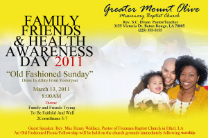 Family And Friends Day Church Bulletins