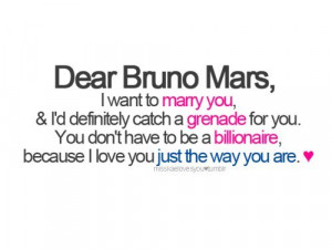 bruno mars, grenade, just the way you are, marry you