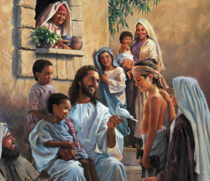 Jesus Picture Teaching Little Children