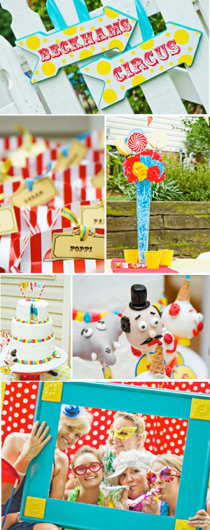 Circus Carnival Themed Birthday Party