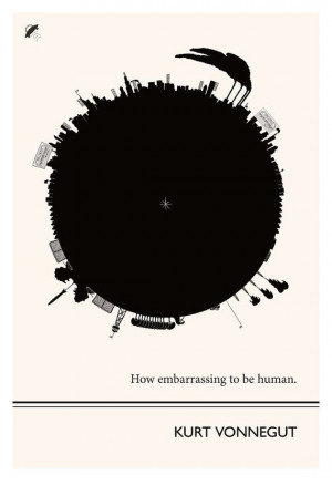 Print, Illustration, Kurt Vonnegut Quote, Art Posters, Beat Writers ...