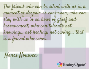 Nouwen quote on friendship