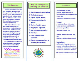 ESL Brochure for Teachers Pt. 2