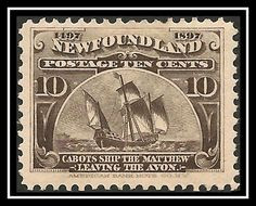 John Cabot ship 'Mathew' sails to Newfoundland [Canada] in 1497 More