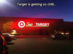 funny target signs