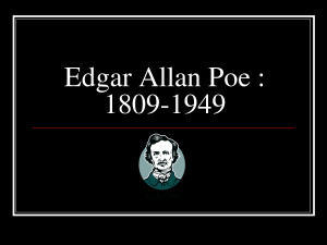 Edgar Allan Poe 1809-1949