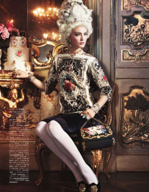 Ymre Stiekema Models Sumptuous Glamour for Vogue Japan October 2012 by ...