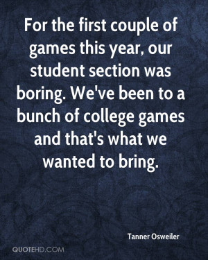 For the first couple of games this year, our student section was ...