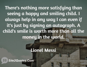 Smile Quotes - Lionel Messi