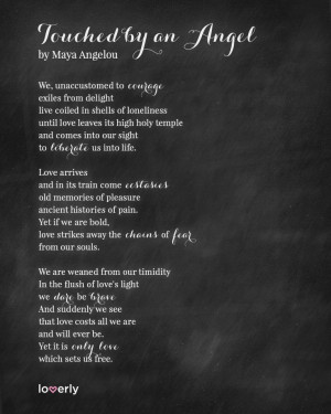Touched by an Angel by Maya Angelou