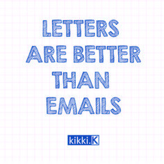 Happy National Handwriting Day from #kikkiK - Letters are better than ...
