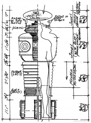 The Robot from Lost in Space (original TV series) blueprint
