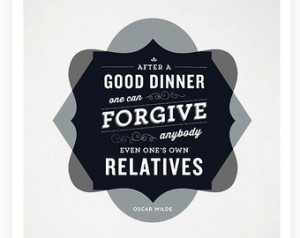Oscar Wilde Quote Art Print - Food Quotes - Kitchen Art - Typographic ...