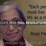 rosa parks, quotes, sayings, live, life, inspirational rosa parks ...