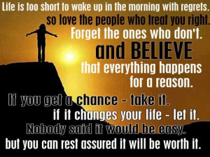 Inspirational Quotes believe that everything happens for a reason