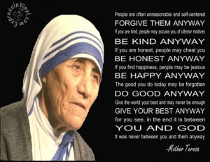 home wall quotes inspirational wall art mother teresa wall quote do it ...
