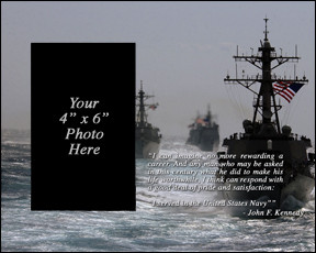 Navy JFK Quote Picture Frame (Surface Version)