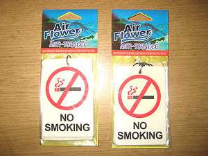 4pk no smoking car caravan or home air freshener anti tobacco