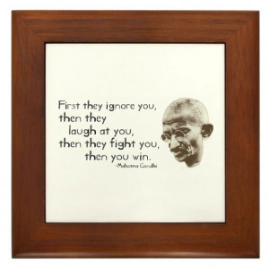 ... > Anti-War Living Room > Gandhi Quote - 