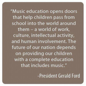 President Ford for Music Education Memories Tablet, Education Open ...