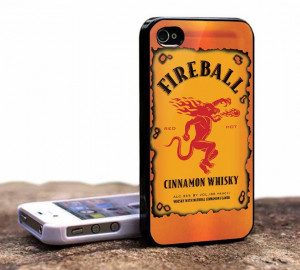 Fireball Cinnamon Whisky - iPhone 4 Case, iPhone