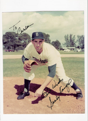 Sandy Koufax HOF Brooklyn LA Dodgers 195566 Image