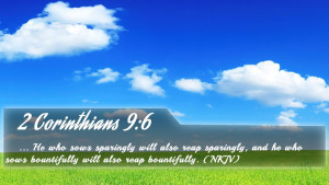 Corinthians 9:6 - Bible Verse Quote by bible-quote