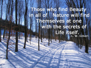 ... Find Themselves At One With The Secrets Of Life Itself - Beauty Quote