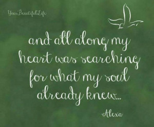 Soul searching ..