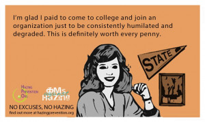 ... September 24 - 28 to support National Hazing Prevention Week 2012