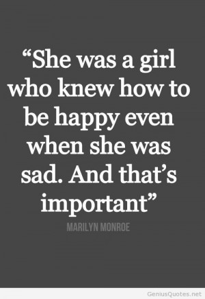 Girly quote with Marilyn