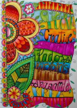 ... – Quotes – Inspiration -colorful art lettering – Creativity