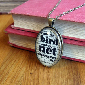 Jane Eyre bronze pendant book page jewellery quote jewelry graduation ...