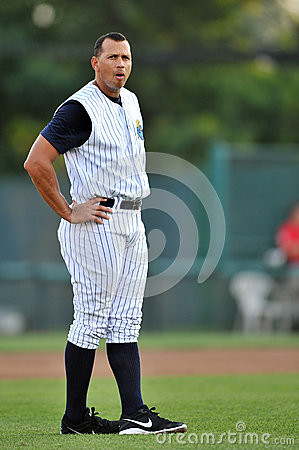 New York Yankees Baseball Player Alex Rodriguez Rehab Assignment Stock