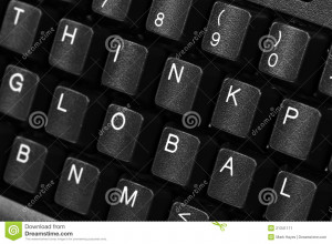 Keyboard quotes, keys shuffled to spell out key business ideas.