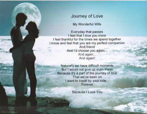 side forever because i love you journey of love personalized ...