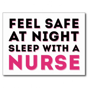 Pink Black Sassy Nurse Humor Post Cards