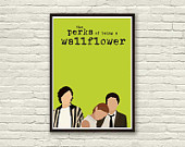 The PERKS of being a WALLFLOWER Minimal Movie Print 8x11in, Print Art ...
