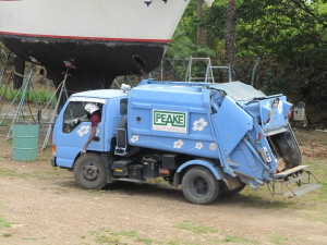 Tiny Trash Truck in Trinidad
