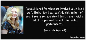 that involved voice, but I don't like it. I feel like, I can't do ...