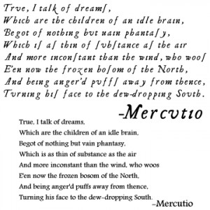 Shakespeare - Mercutio Quotes