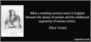 ... slavery of women and the intellectual superiority of women writers