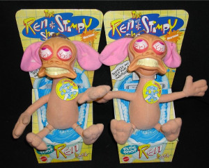 Ren Hoek Rude Toot plush figure. Near mint condition never removed ...