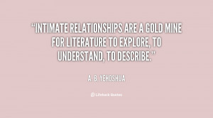 Intimate relationships are a gold mine for literature to explore, to ...