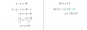 Equivalent Equations Graph Step 2: write the equivalent