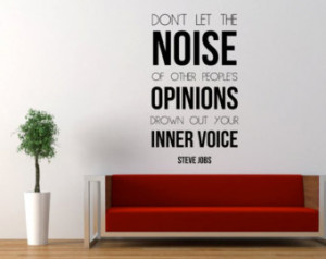 Steve Jobs Inspirational Quote Wall Decal 