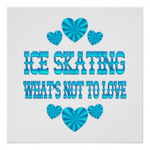 ICE SKATING LOVE POSTERS